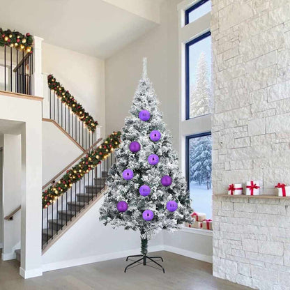 vidaXL Christmas Bauble Set XXL 4 pcs Lilac Plastic