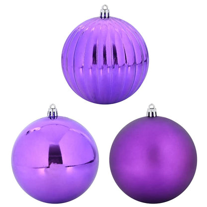 vidaXL Christmas Bauble Set 3 pcs Lilac