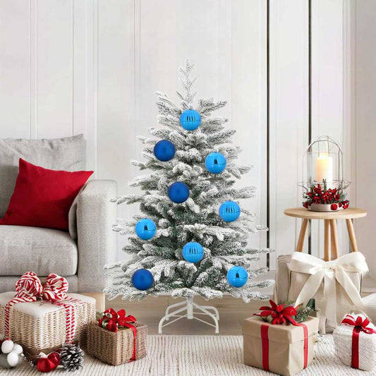 vidaXL Christmas Bauble Set XL 15 pcs Blue Plastic