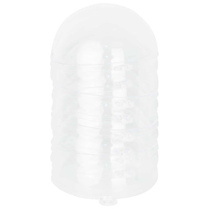 vidaXL Christmas Bauble Set 50 pcs Transparent Ø 5 cm Plastic