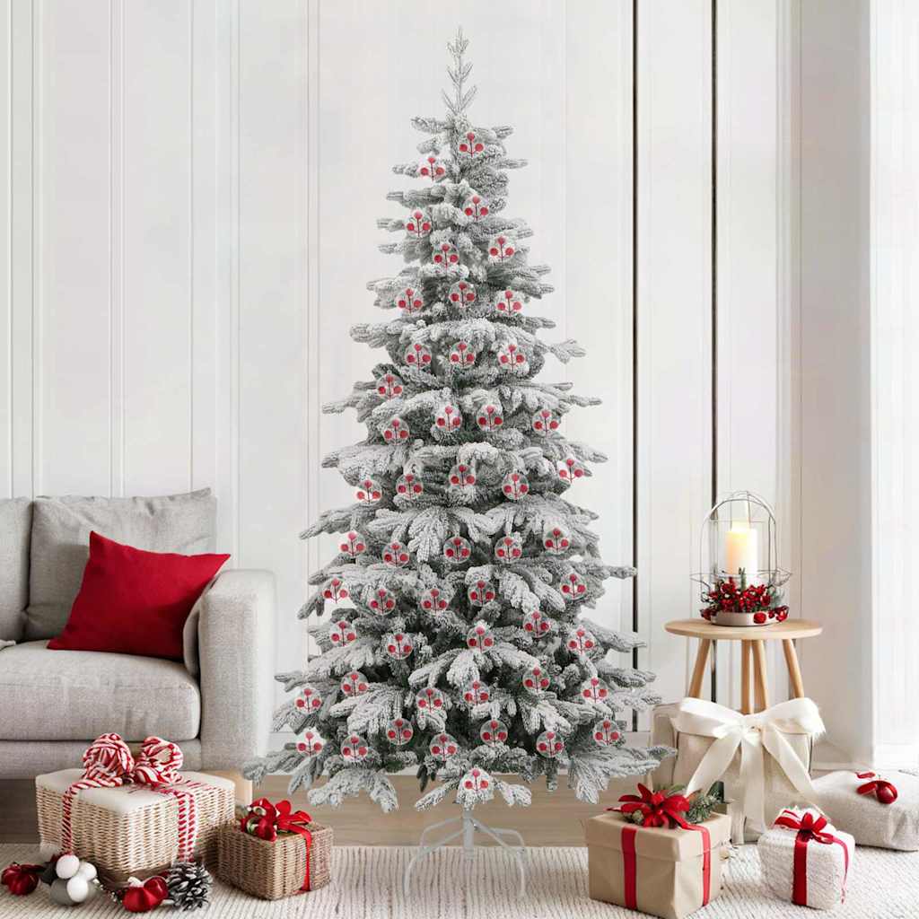 vidaXL Christmas Bauble Set 100 pcs Transparent Ø 8 cm Plastic