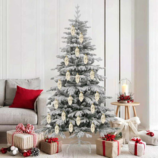 vidaXL Christmas Pine Cone Ball 40 pcs Gold Plastic