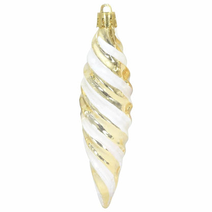 vidaXL Christmas Spiral Shape Ball 40 pcs Gold