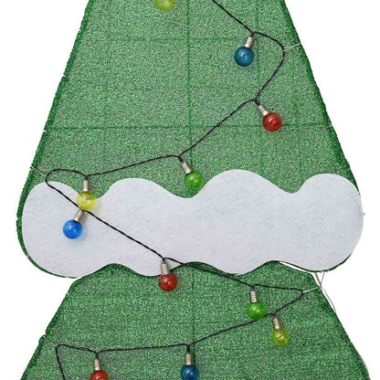 vidaXL Lighted Christmas Tree with 3 Gift Boxes 2D Warm White 180 cm