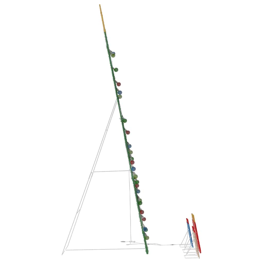 vidaXL Lighted Christmas Tree with 3 Gift Boxes 2D Warm White 210 cm