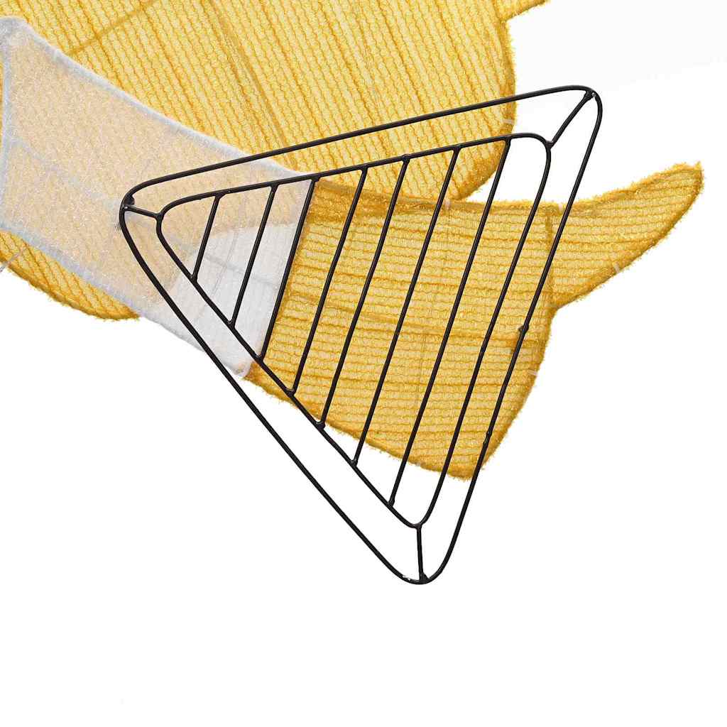 vidaXL Lighted Angle Warm White 116 x 29 x 158.5 cm Polyester