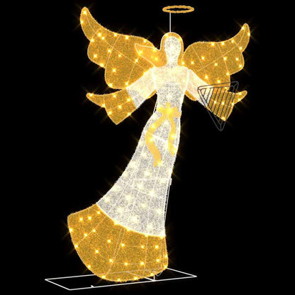 vidaXL Lighted Angle Warm White 116 x 29 x 158.5 cm Polyester