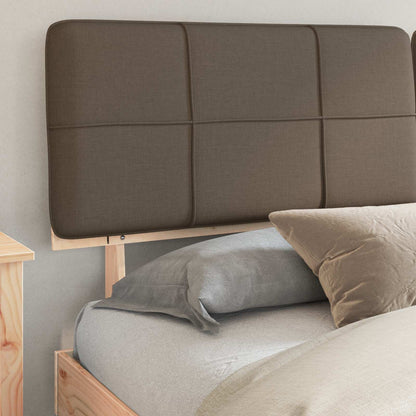 vidaXL Bed Frame with Upholstered Headboard Taupe 180 x 200 cm