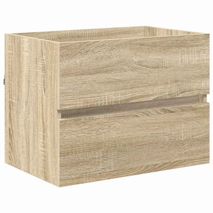 vidaXL Bathroom Furniture Set with Drawer Sonoma Oak Engineered Wood