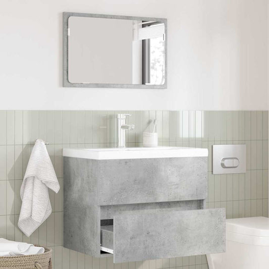 vidaXL Bathroom Furniture Set Concrete Grey 60 x 38.3 x 45 cm