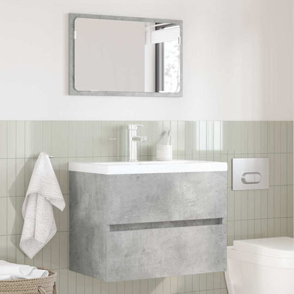 vidaXL Bathroom Furniture Set Concrete Grey 60 x 38.3 x 45 cm