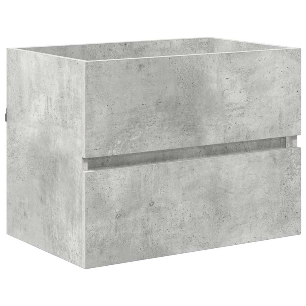 vidaXL Bathroom Furniture Set Concrete Grey 60 x 38.3 x 45 cm