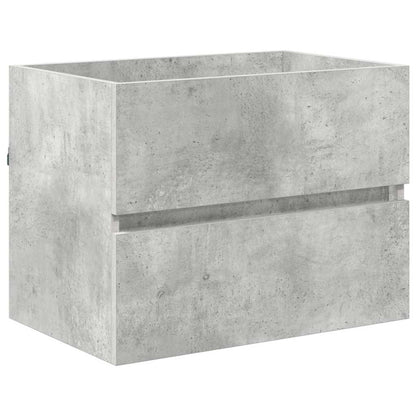 vidaXL Bathroom Furniture Set Concrete Grey 60 x 38.3 x 45 cm