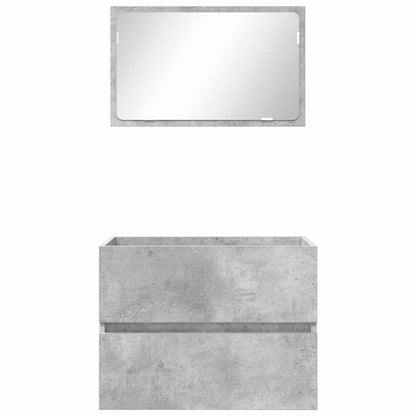 vidaXL Bathroom Furniture Set Concrete Grey 60 x 38.3 x 45 cm