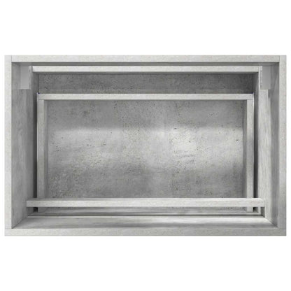 vidaXL Bathroom Furniture Set Concrete Grey 60 x 38.3 x 45 cm
