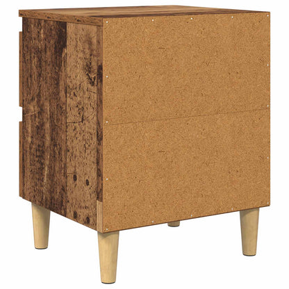 vidaXL Bed Cabinet Old Wood 40 x 35 x 50 cm Engineered Wood
