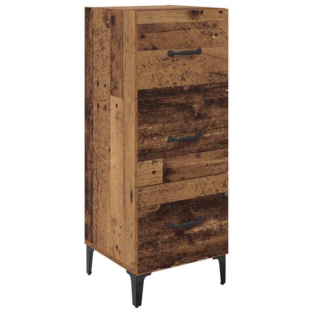 vidaXL Sideboard Old Wood 34.5 x 34 x 90 cm Engineered Wood