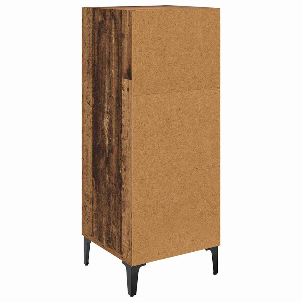 vidaXL Sideboard Old Wood 34.5 x 34 x 90 cm Engineered Wood