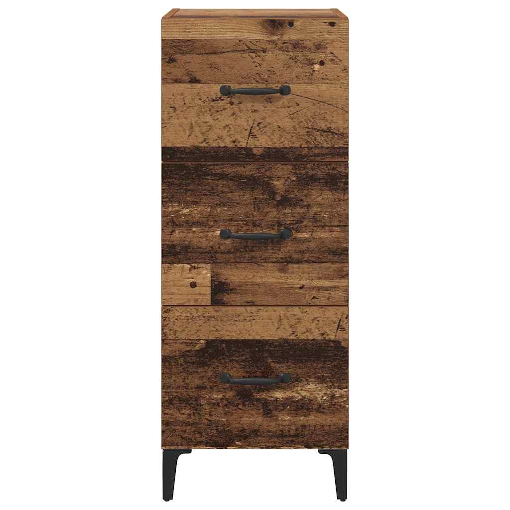 vidaXL Sideboard Old Wood 34.5 x 34 x 90 cm Engineered Wood