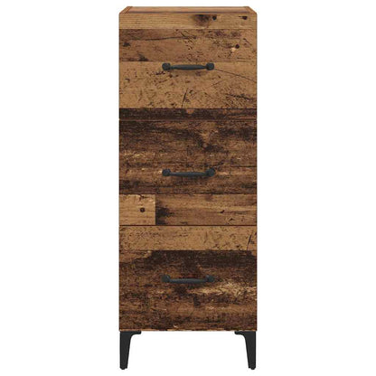vidaXL Sideboard Old Wood 34.5 x 34 x 90 cm Engineered Wood