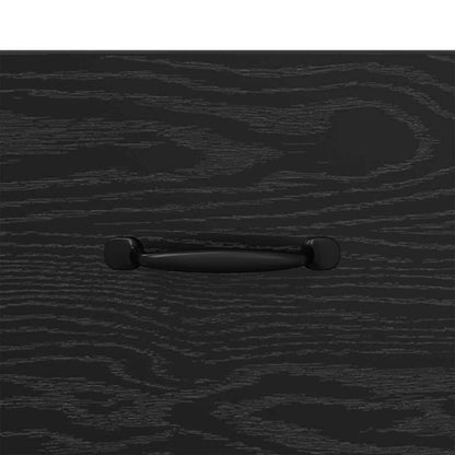 vidaXL Sideboard Black Oak 34.5 x 34 x 90 cm Engineered Wood