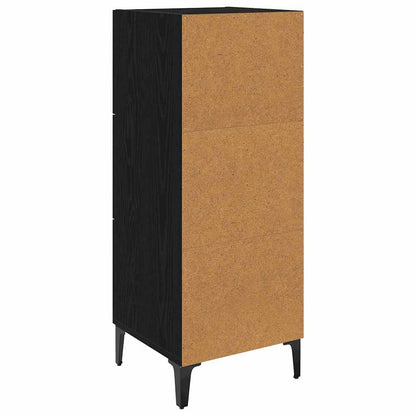 vidaXL Sideboard Black Oak 34.5 x 34 x 90 cm Engineered Wood