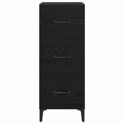 vidaXL Sideboard Black Oak 34.5 x 34 x 90 cm Engineered Wood