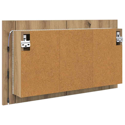 vidaXL Bathroom Mirror Cabinet Artisan Oak 80 x 12 x 45 cm