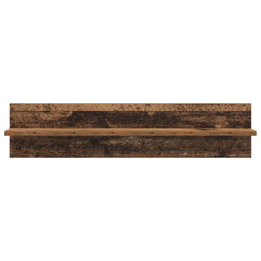 vidaXL Wall Shelves 4 pcs Old Wood 80 x 11.5 x 18 cm Engineered Wood