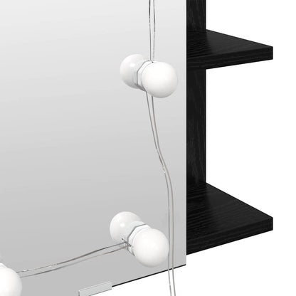 vidaXL Mirror Cabinet Black Oak 70 x 16.5 x 60 cm Engineered Wood