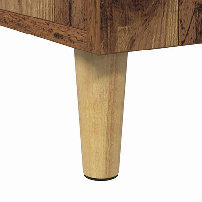 vidaXL Desk with Shelf Old Wood 140 x 50 x 75 cm Engineered Wood