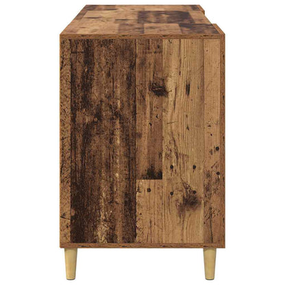 vidaXL Desk with Shelf Old Wood 140 x 50 x 75 cm Engineered Wood