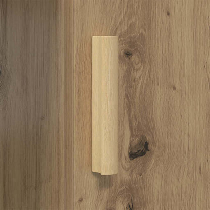 vidaXL Desk with Shelf Artisan Oak 140 x 50 x 75 cm Engineered Wood