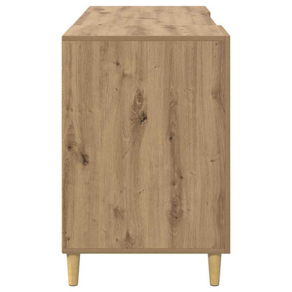 vidaXL Desk with Shelf Artisan Oak 140 x 50 x 75 cm Engineered Wood