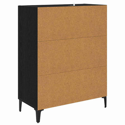 vidaXL Sideboard Black Oak 69.5 x 34 x 90 cm Engineered Wood