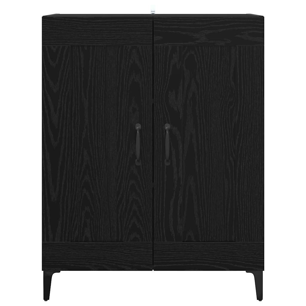 vidaXL Sideboard Black Oak 69.5 x 34 x 90 cm Engineered Wood