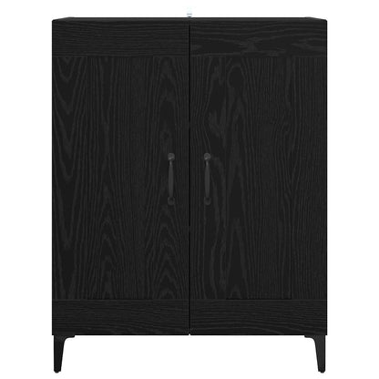 vidaXL Sideboard Black Oak 69.5 x 34 x 90 cm Engineered Wood