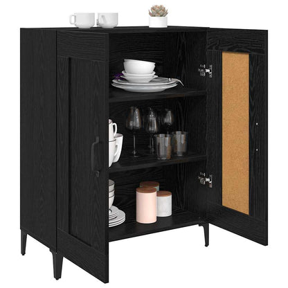 vidaXL Sideboard Black Oak 69.5 x 34 x 90 cm Engineered Wood
