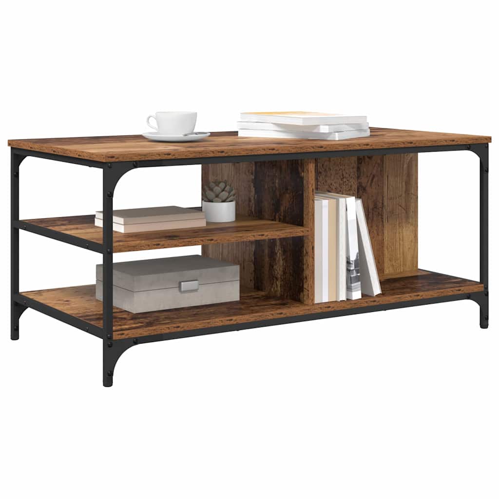 vidaXL Coffee Table Old Wood 100 x 50 x 45 cm Engineered Wood