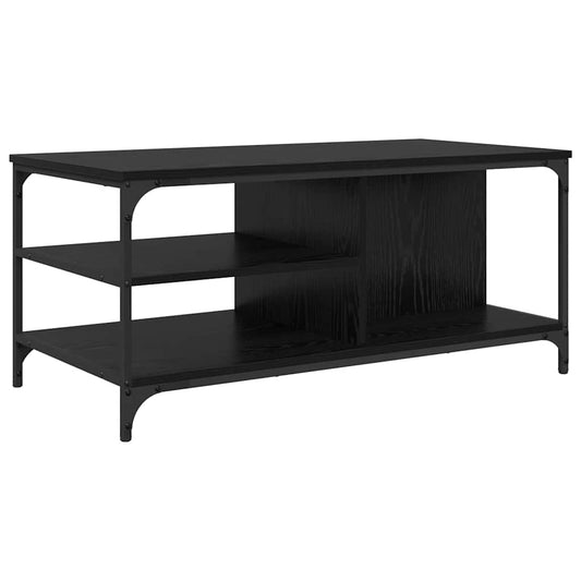 vidaXL Coffee Table Black Oak 100 x 50 x 45 cm Engineered Wood