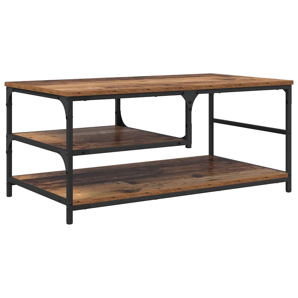 vidaXL Coffee Table Old Wood 90 x 49 x 40 cm Engineered Wood