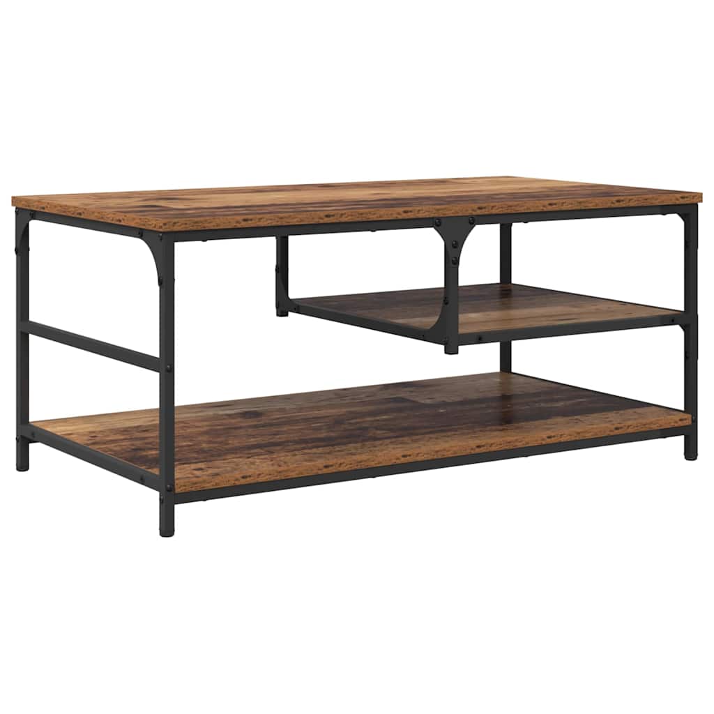 vidaXL Coffee Table Old Wood 90 x 49 x 40 cm Engineered Wood