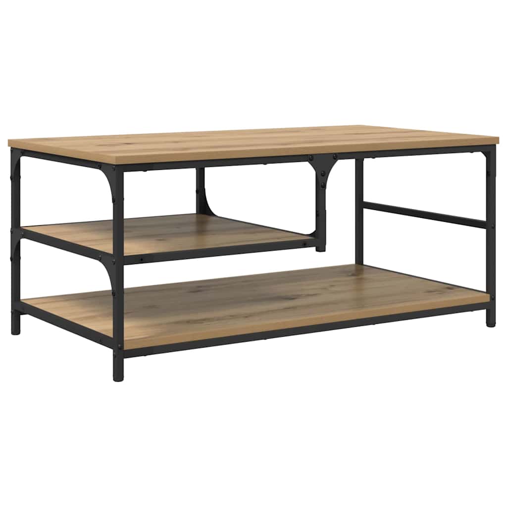 vidaXL Coffee Table Artisan Oak 90 x 49 x 40 cm Engineered Wood