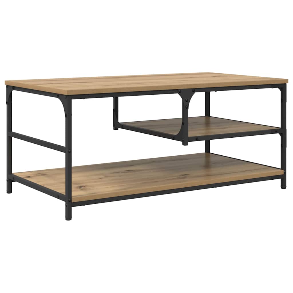 vidaXL Coffee Table Artisan Oak 90 x 49 x 40 cm Engineered Wood