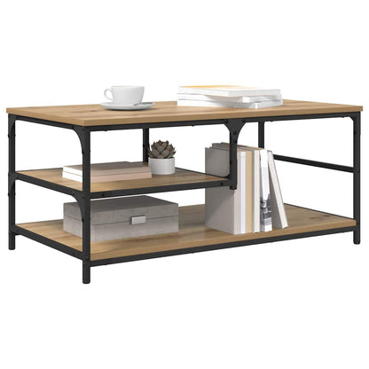vidaXL Coffee Table Artisan Oak 90 x 49 x 40 cm Engineered Wood