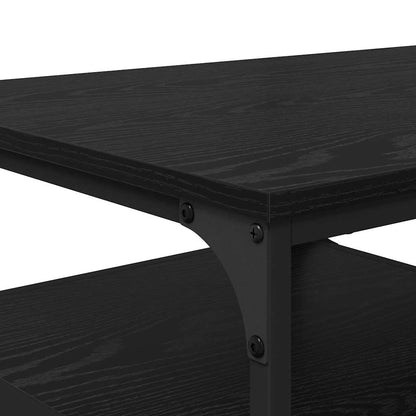 vidaXL Coffee Table Black Oak 90 x 49 x 40 cm Engineered Wood
