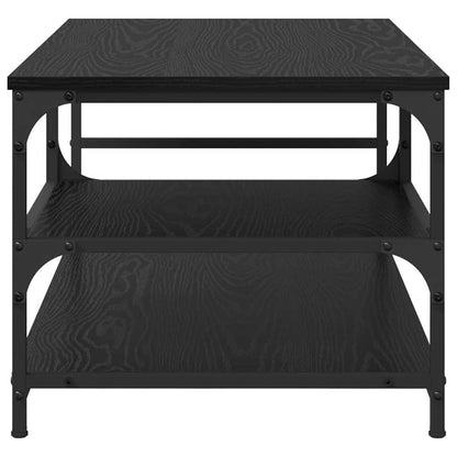 vidaXL Coffee Table Black Oak 90 x 49 x 40 cm Engineered Wood