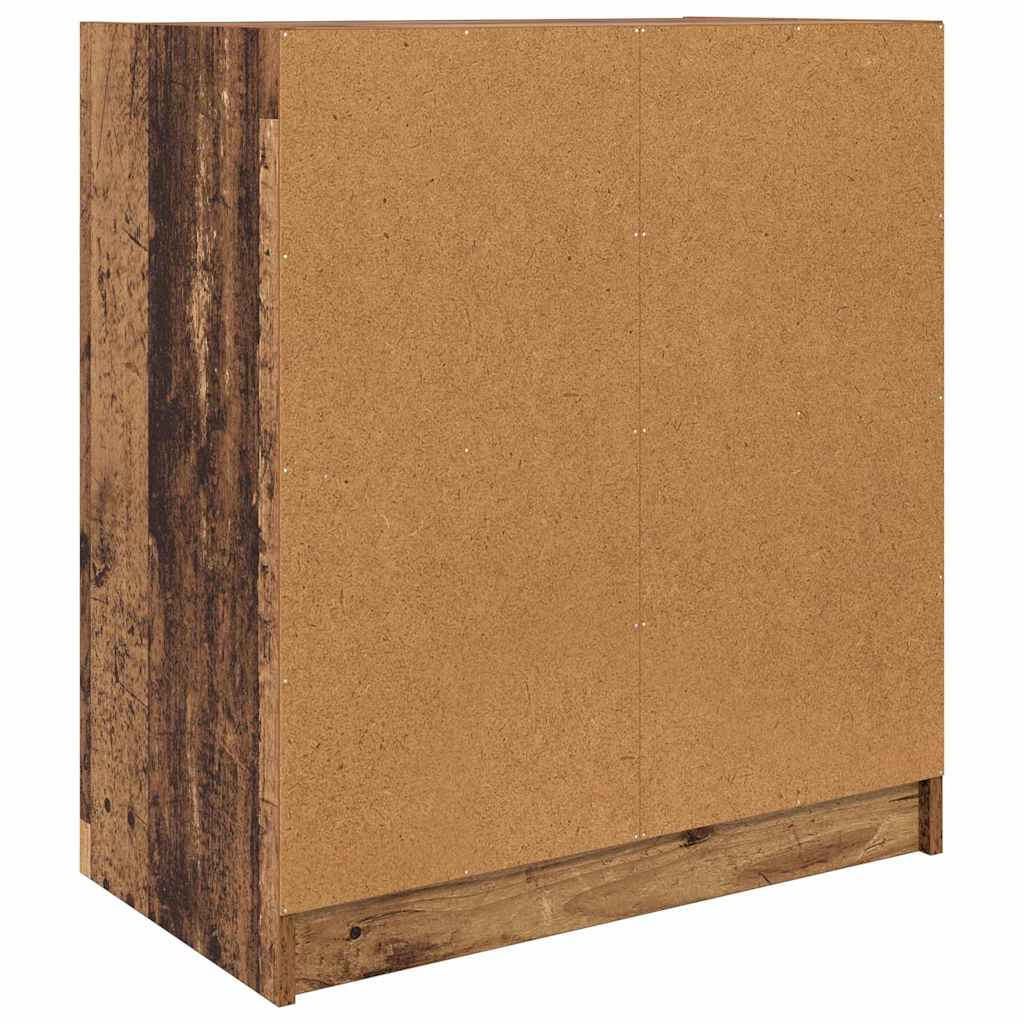 vidaXL Side Cabinet Old Wood 68 x 37 x 75.5 cm Engineered Wood