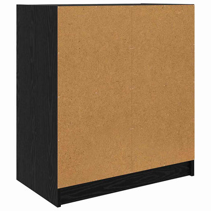vidaXL Side Cabinet Black Oak 68 x 37 x 75.5 cm Engineered Wood