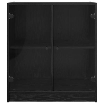 vidaXL Side Cabinet Black Oak 68 x 37 x 75.5 cm Engineered Wood